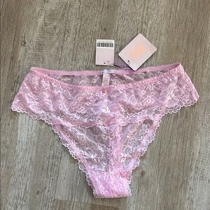 Fenty X Savage Pink Lace Thong New With Tag